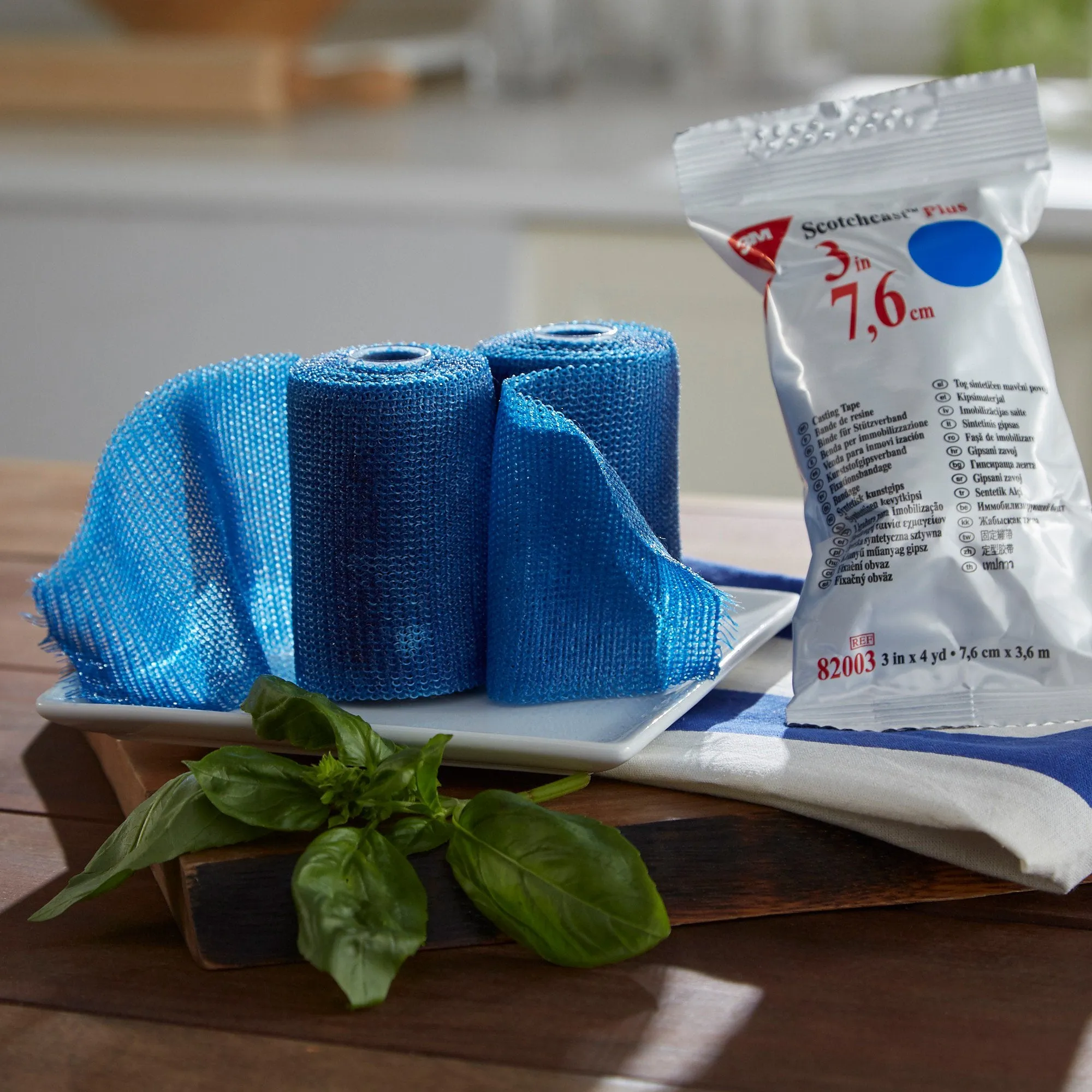 3M™ Scotchcast™ Plus Blue Cast Tape, 3 Inch x 4 Yard, 1 Box of 10