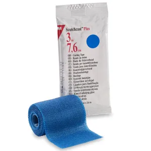 3M™ Scotchcast™ Plus Blue Cast Tape, 3 Inch x 4 Yard, 1 Box of 10