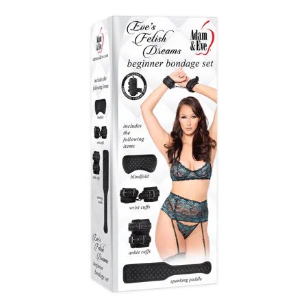 Adam & Eve's Fetish Dreams Beginner Bondage Set - Black