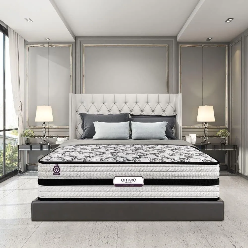 Amore Ortho Plus 10 Inch Orthopedic Pocket Spring Mattress(78x72x10 Inch,Medium Soft,King Size)