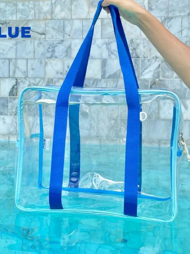 Beach Bag Transparent Large Capacity Jelly Bag Travel Waterproof Swimming Equipment Wet And Dry Separation Handbag
