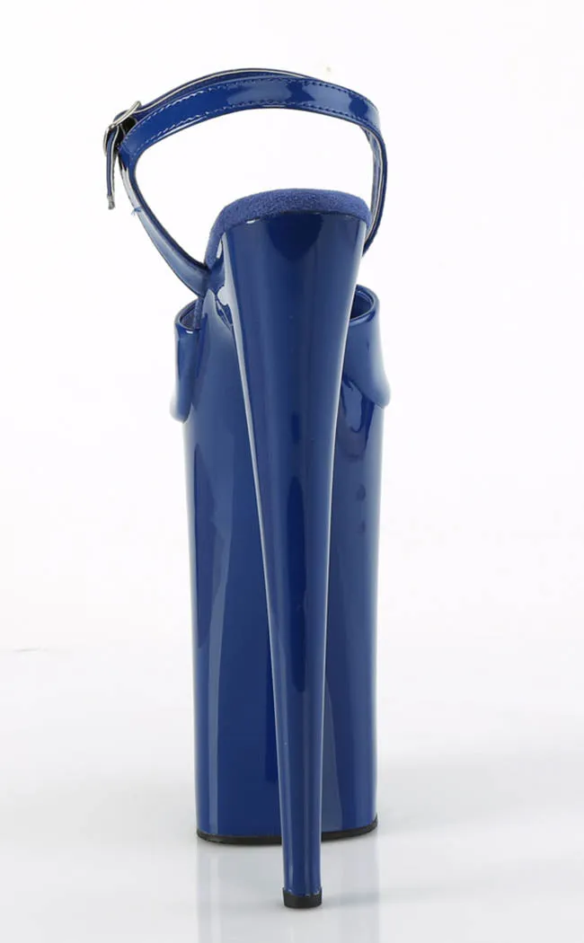 BEYOND-009 Royal Blue Patent 10 Inch Heels