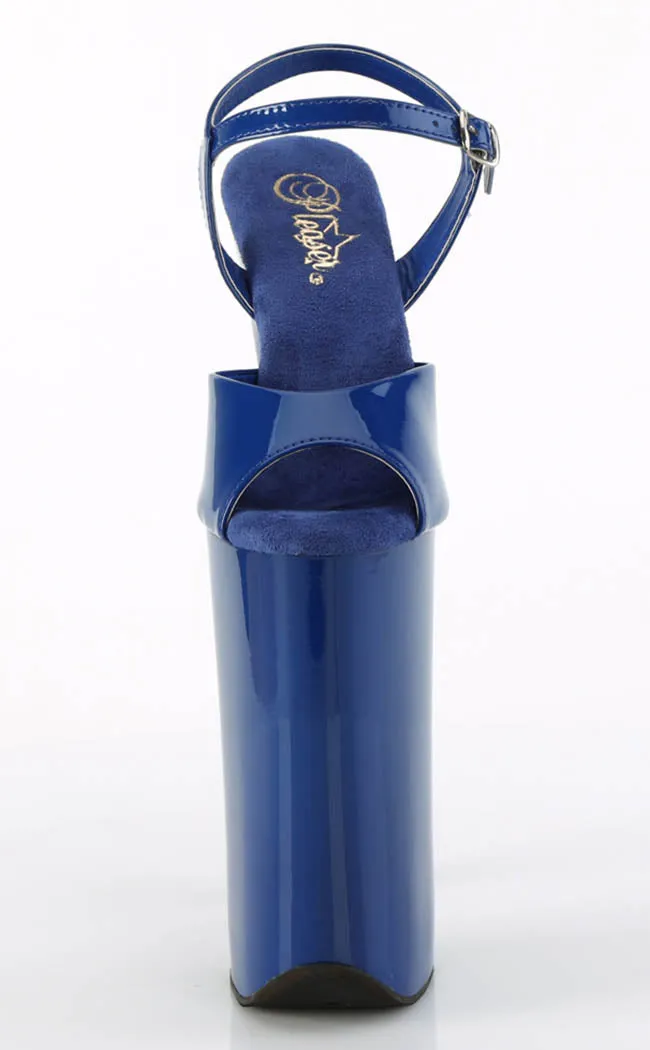 BEYOND-009 Royal Blue Patent 10 Inch Heels