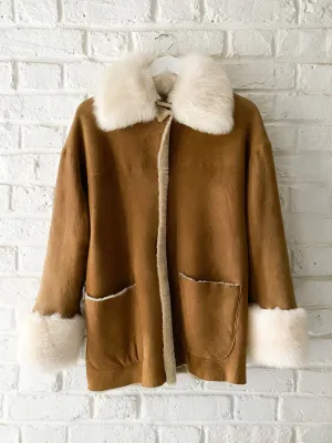 Biscuit Toscana Trim Car Coat