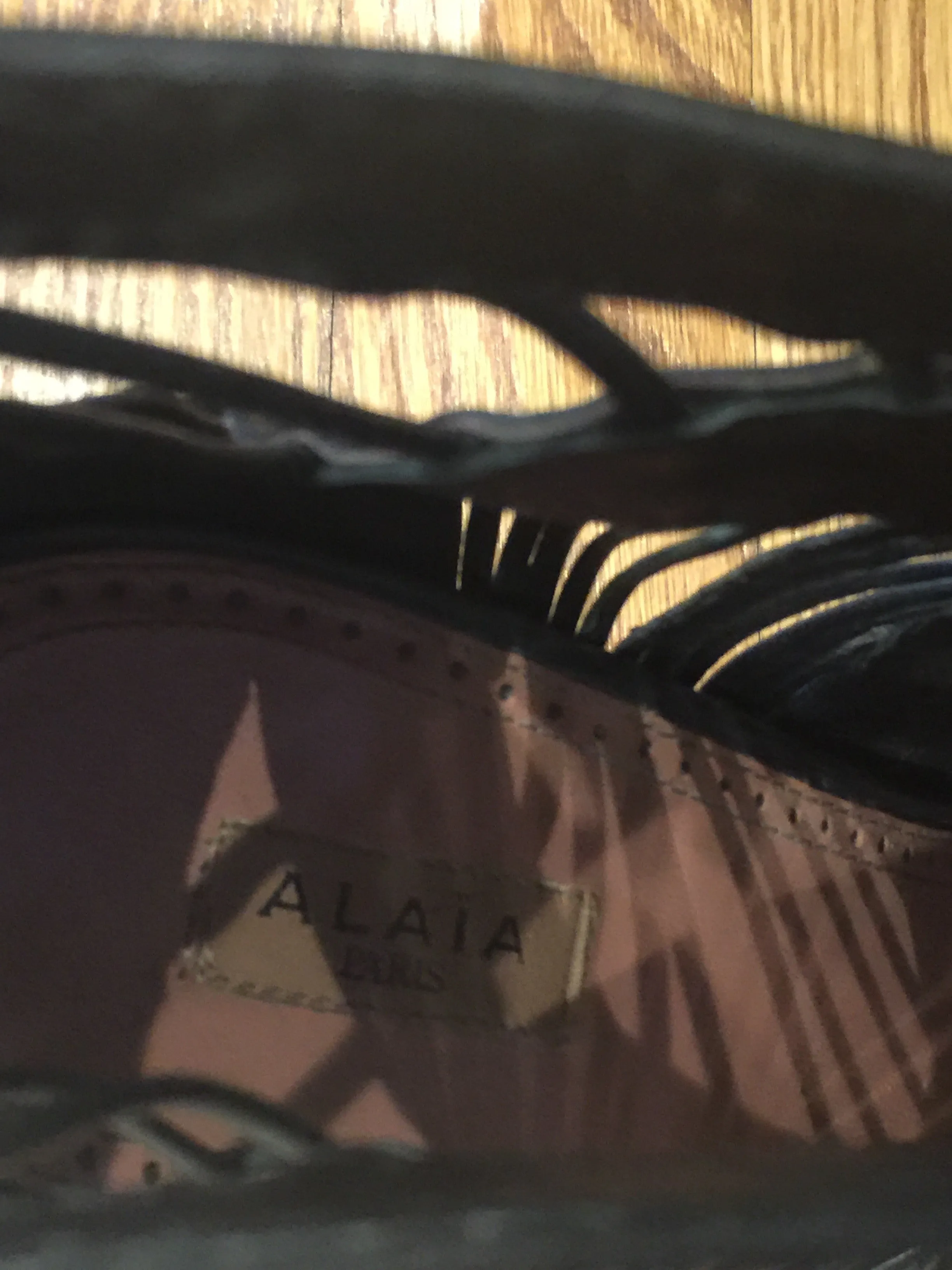 Black Alaia Opened Toed Shoes!