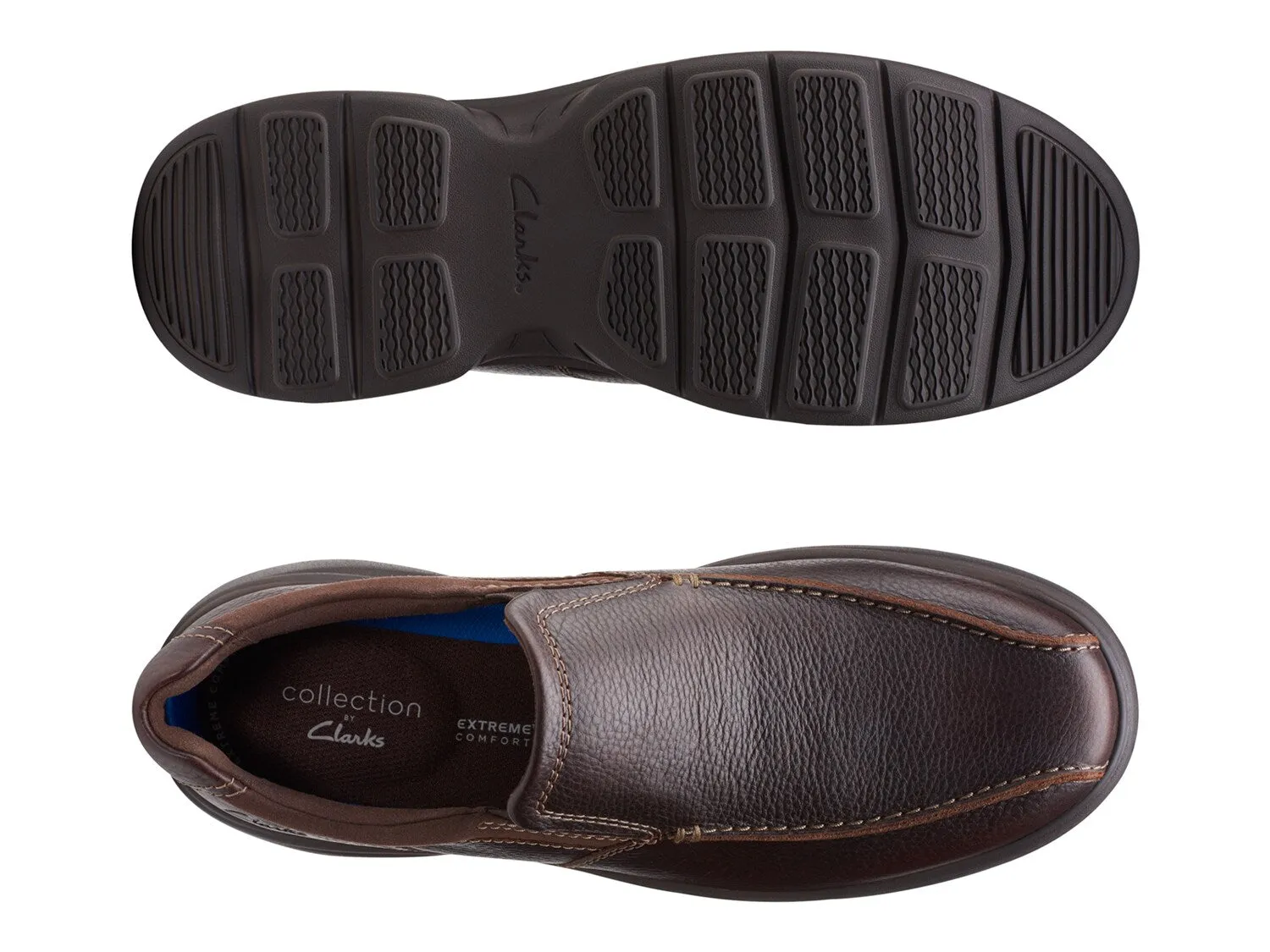 Bradley Clarks moccasins, dark brown