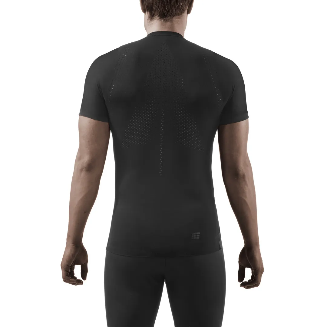 CEP | Run Ultralight Short Sleeve Shirt | Men's | Black