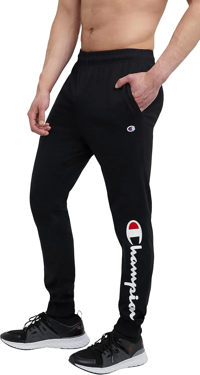 Champion Men's Joggers, Everyday Cotton, Lightweight Lounge Knit Pants for Men, 31"
