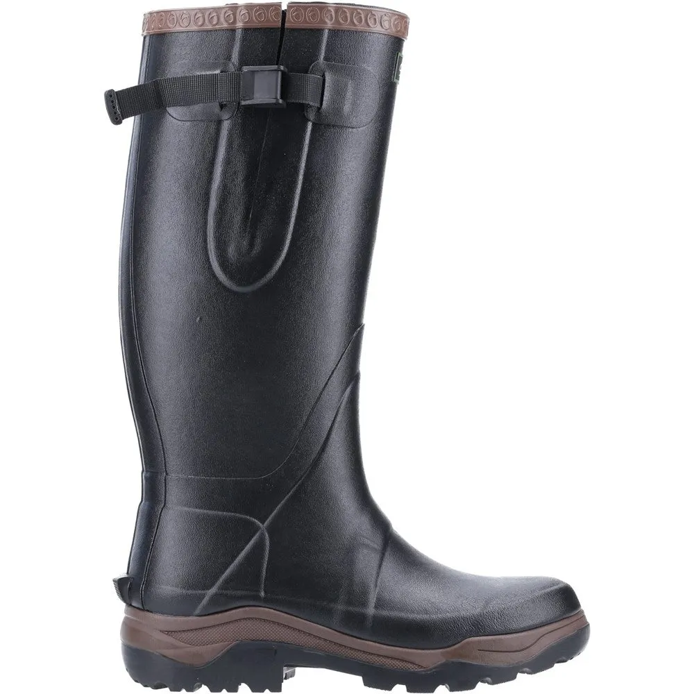 Compass Neoprene Rubber Wellingtons Black