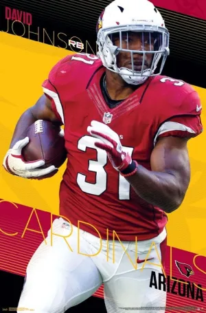 David Johnson "Trail Blazer" Arizona Cardinals NFL Football Running Back Poster - Trends Int'l.