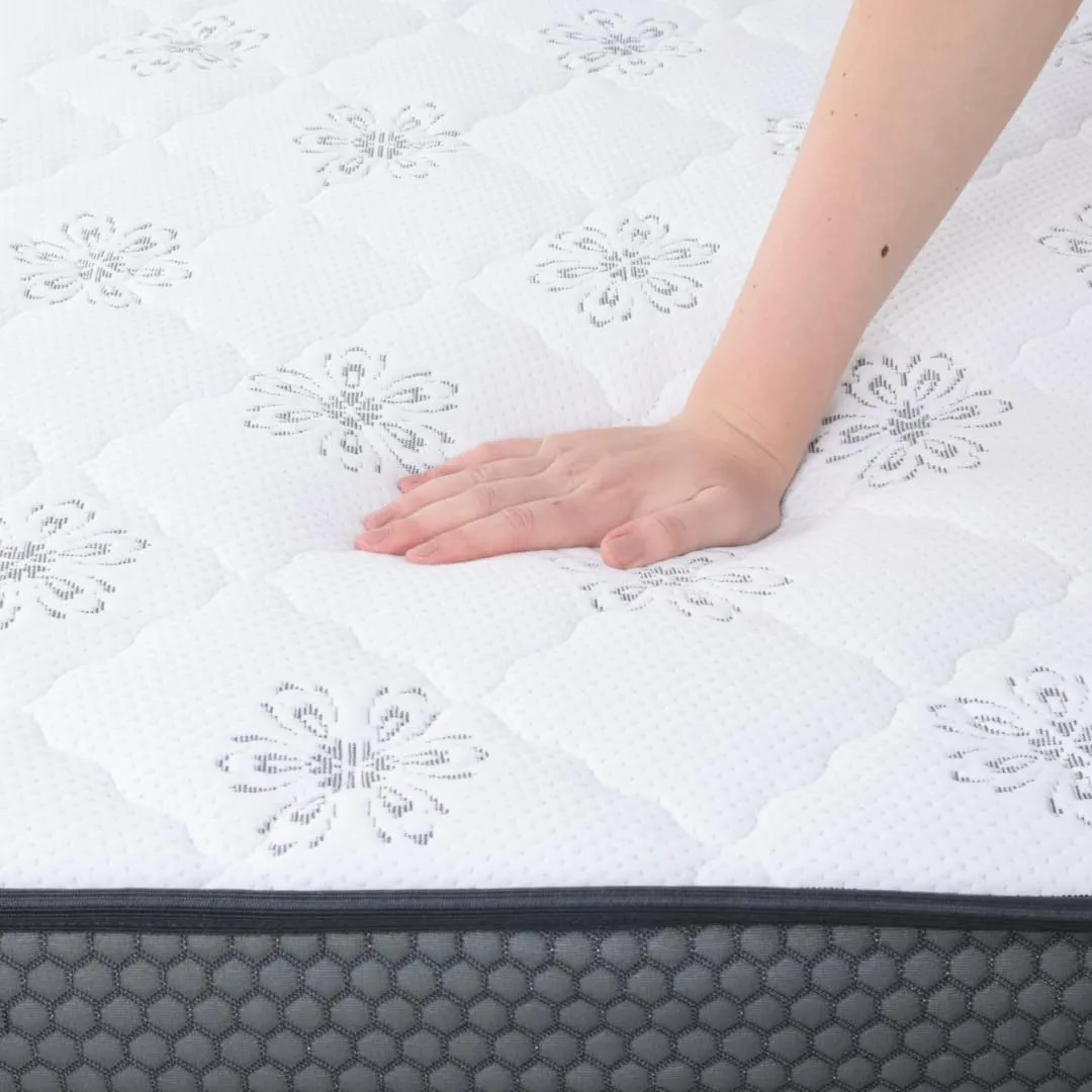 DREAMZEE Ortho-Back™ - Globally Certified 100% Natural Latex   Bonded Foam - Medium Hard Ortho Comfort - Latex Hybrid Mattress (75x48x6 Inches)
