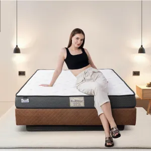 DREAMZEE Ortho-Back™ - Globally Certified 100% Natural Latex   Bonded Foam - Medium Hard Ortho Comfort - Latex Hybrid Mattress (75x48x6 Inches)