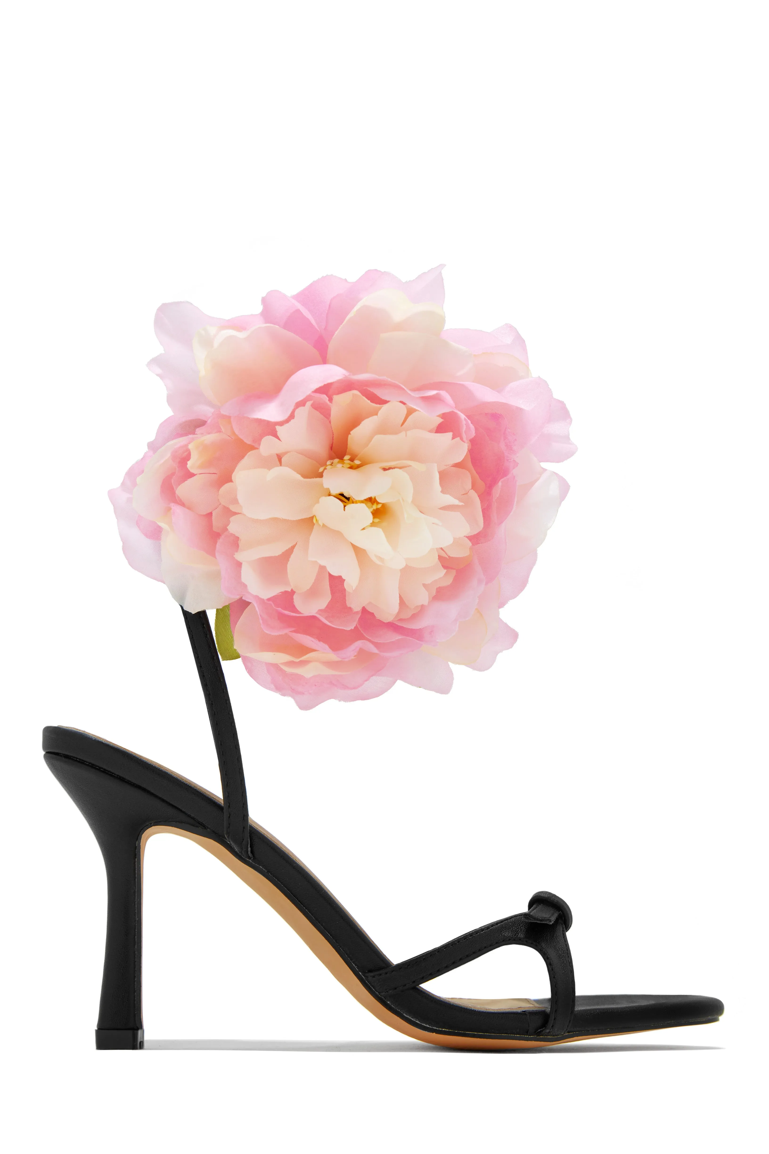 Fiore Flower Accent Heels - Pink