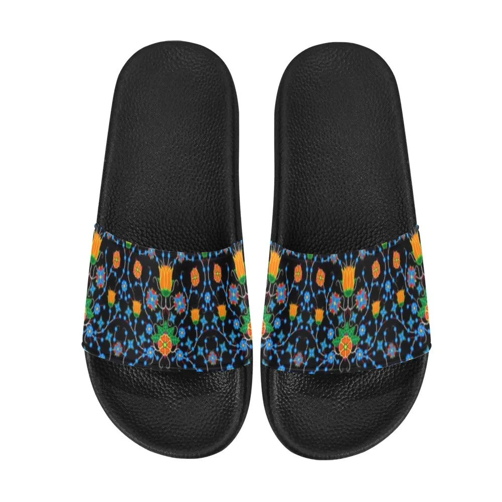 Floral Damask Women's Slide Sandals