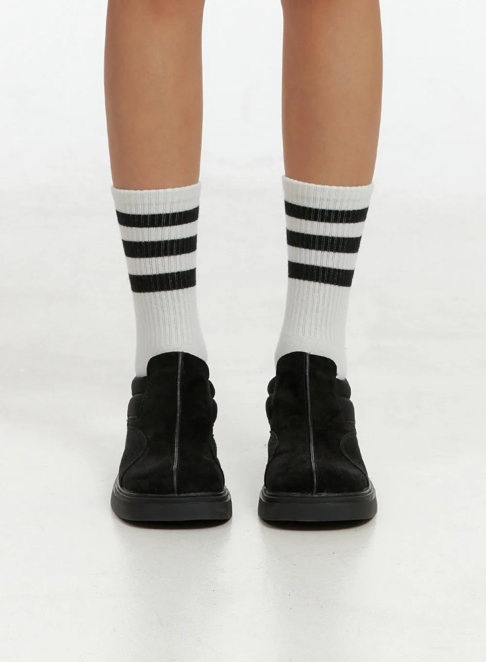 Front Stripe Platform Heels IG405