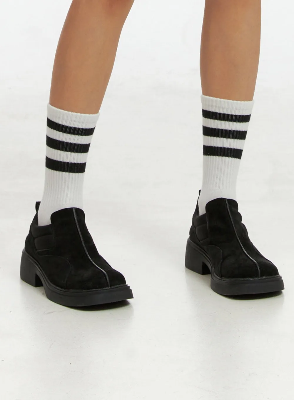 Front Stripe Platform Heels IG405