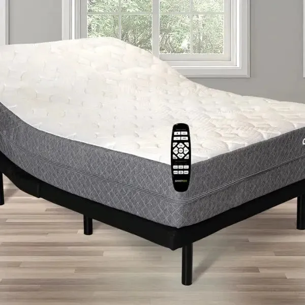 GhostBed Mattress Set With Adjustable Bed Frame