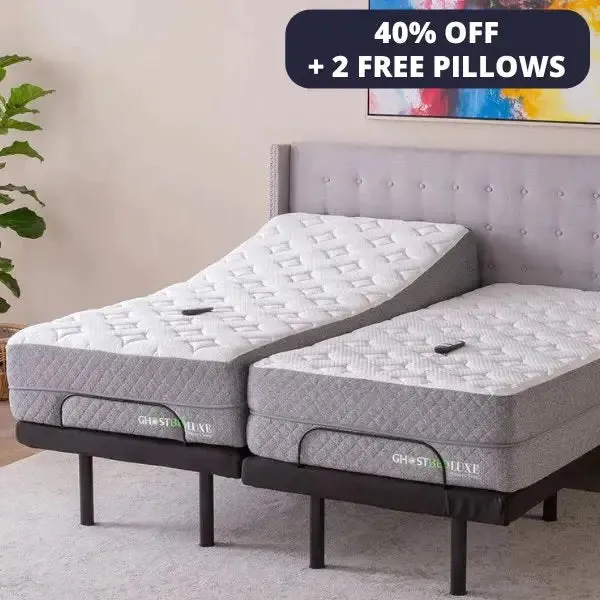GhostBed Mattress Set With Adjustable Bed Frame