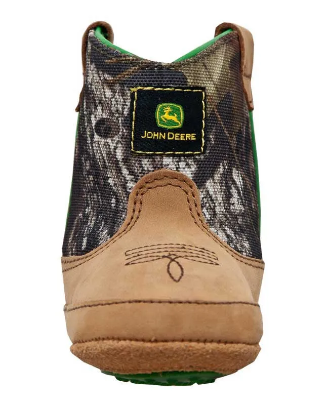 Johnny Popper  Mossy Oak and Tan Crib Boots