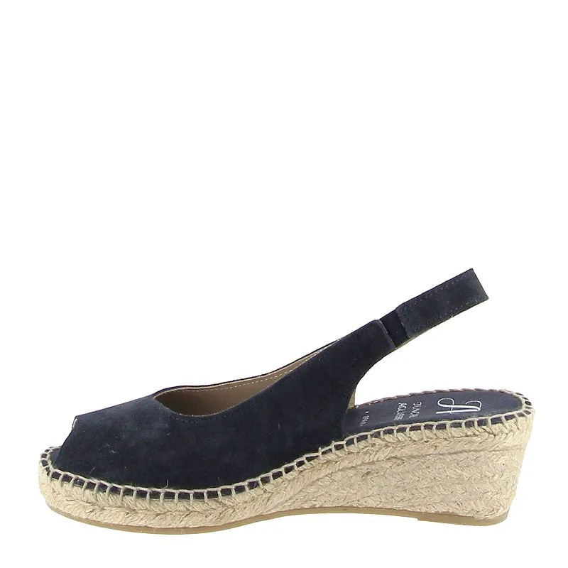 Juncal Aguirre 2236 Navy Slingback Espadrille