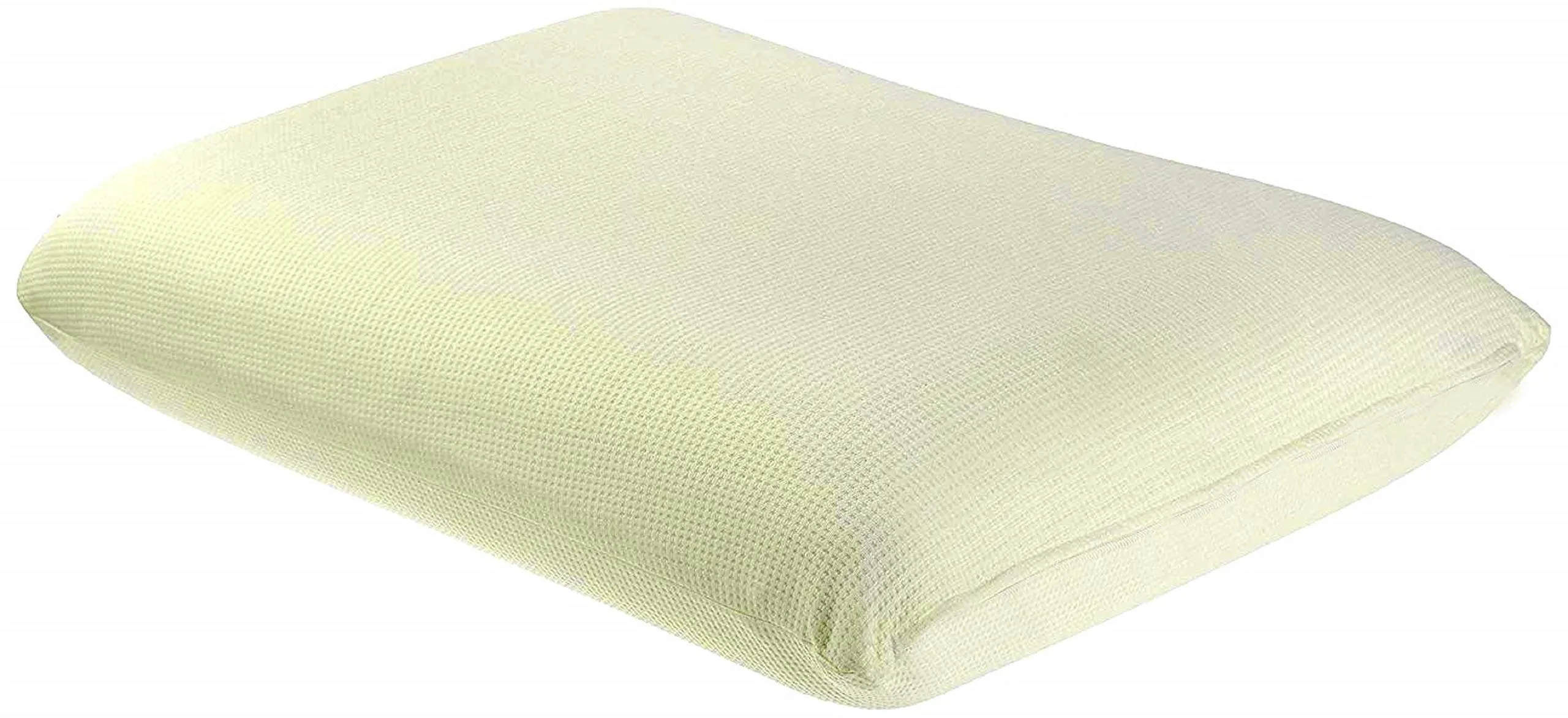 Kuber Industries 100 Percent Pure Memory Foam Orthopedic Sleeping Pillows, Neck Pain and Back Support Pillow (Cream)-CTKTC39231