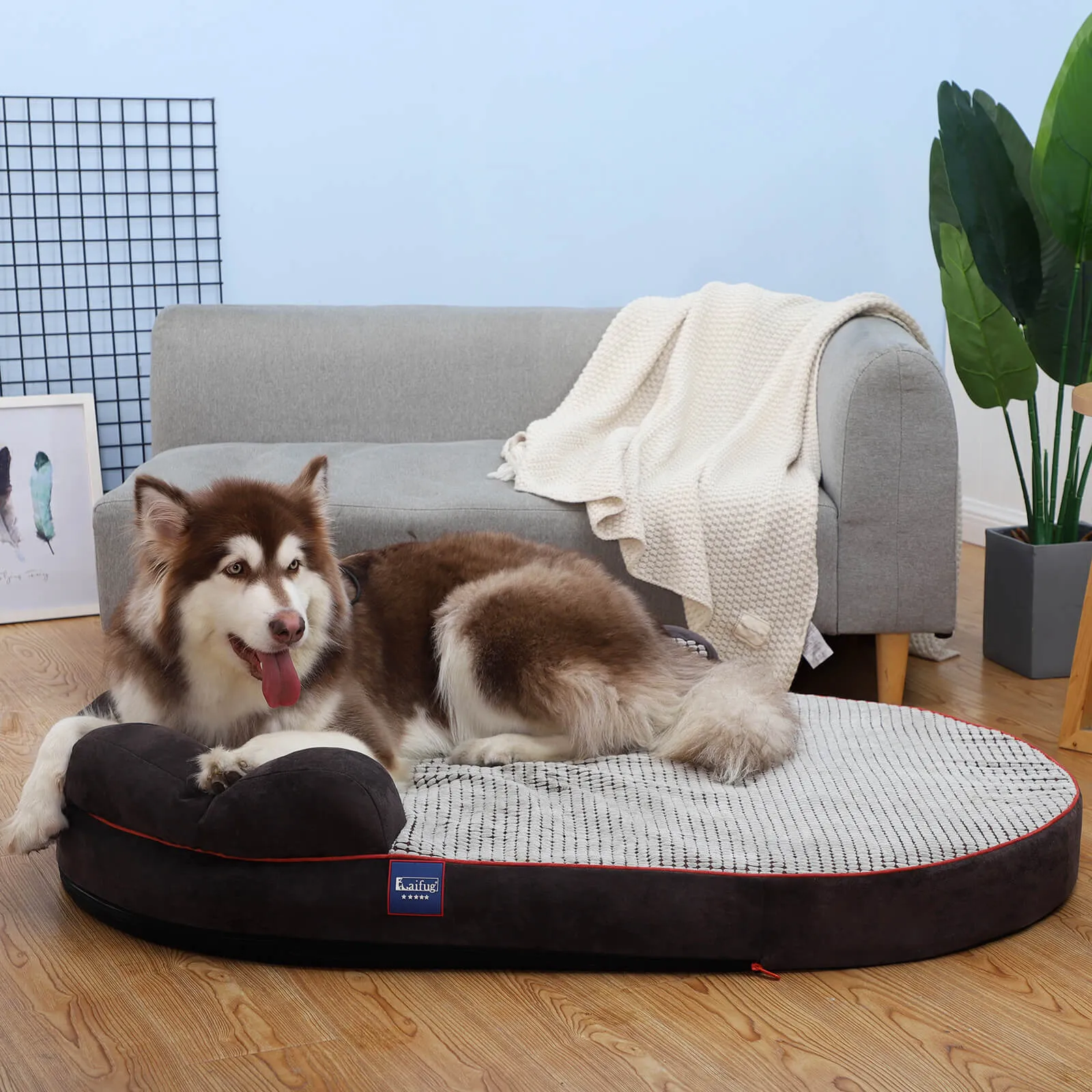 Laifug Oval Dog Bed Cover