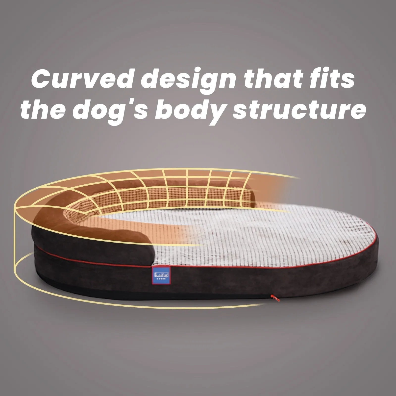 Laifug Oval Dog Bed Cover