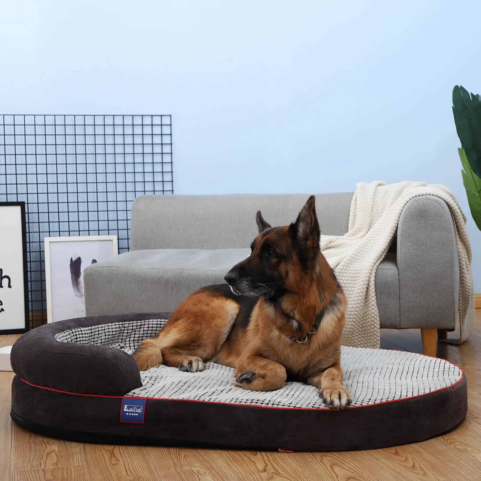 Laifug Oval Dog Bed Cover