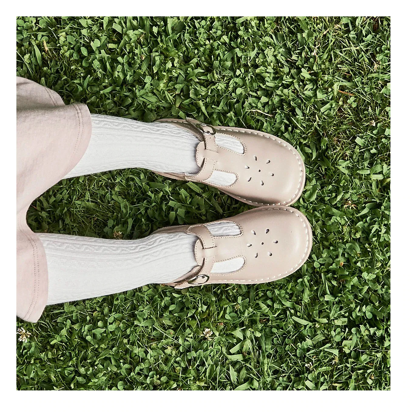 L'Amour Joy Classic Leather T-Strap Mary Jane