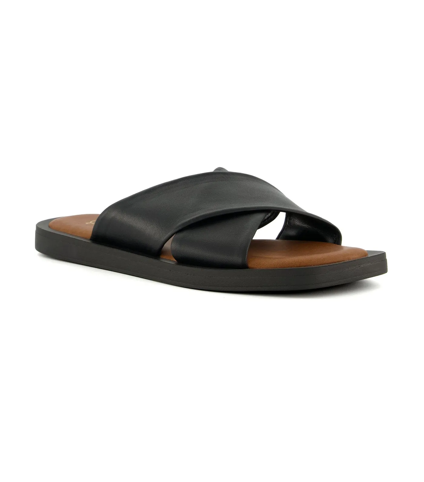 Licorice Slide Sandals Black