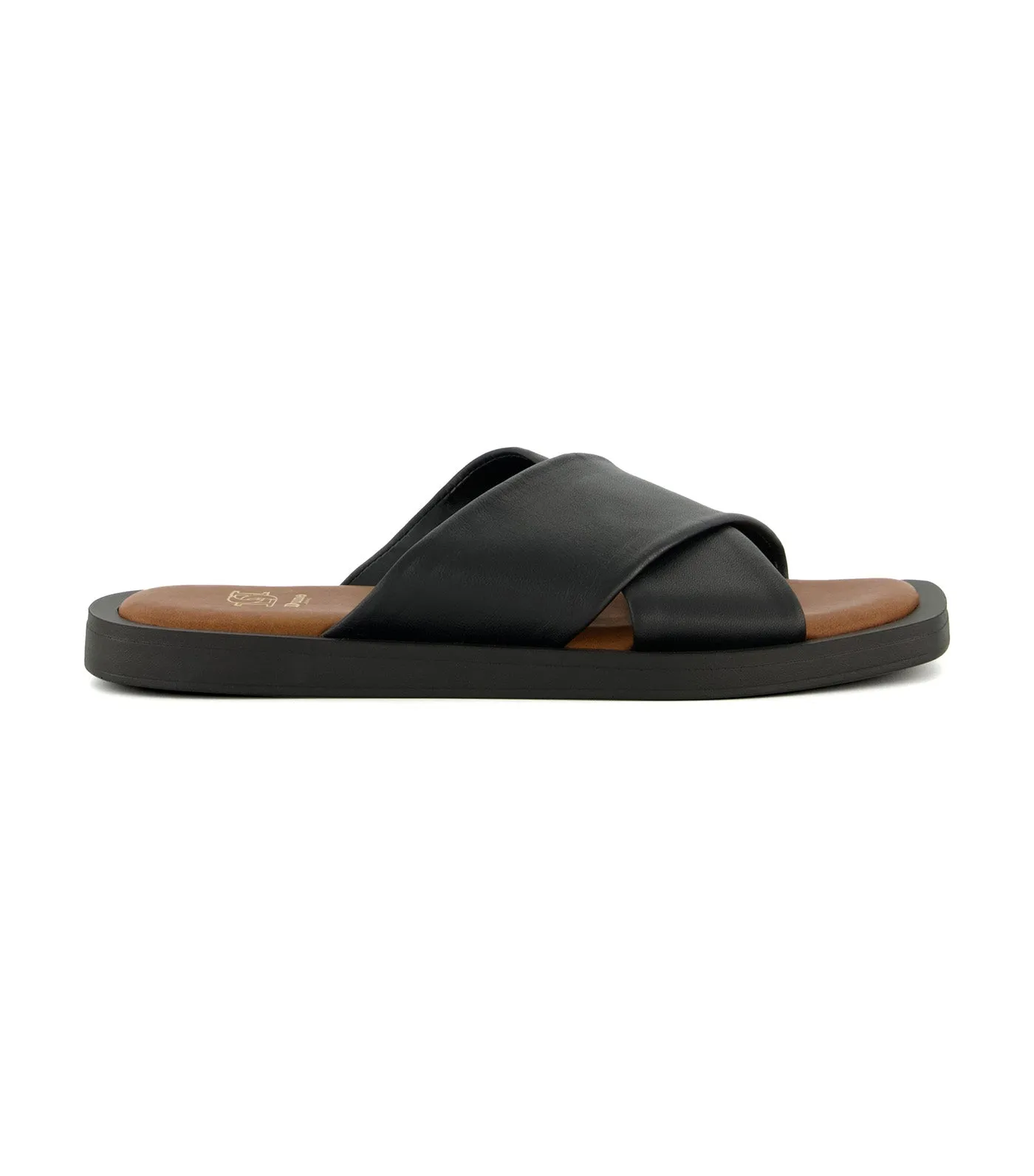 Licorice Slide Sandals Black