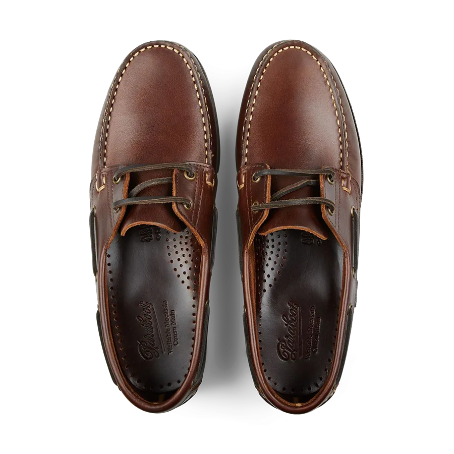 Maroon America Leather Barth Moccasins