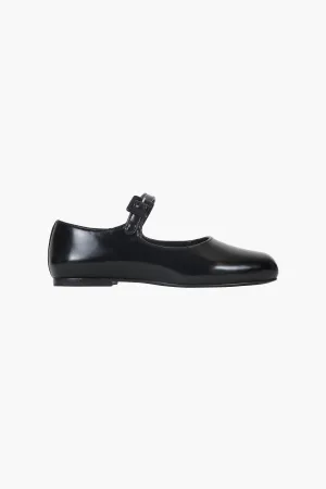 MARY JANE POINTE IN BLACK SPAZZOLATO