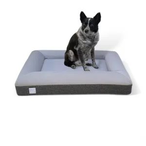 Medium Luxury Essential Orthopedic Bluewater Dog Bed (Gray)