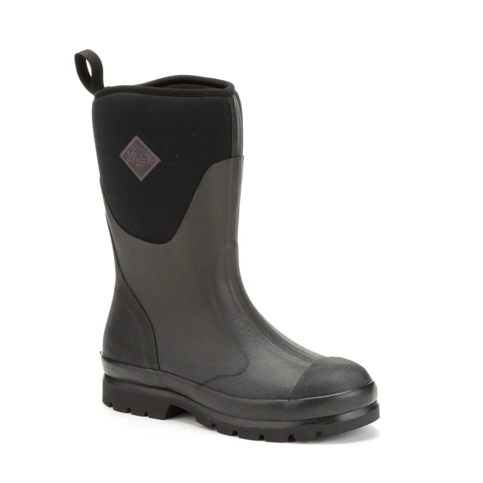 Muck Boots Chore Classic Short Rubber Neoprene Black Wellington Boots