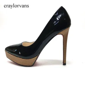 New Fashion Shallow Thin High Heels Pointed Toe High Heels Platform Pumps Shoes Sexy  Pumps Hot Sale