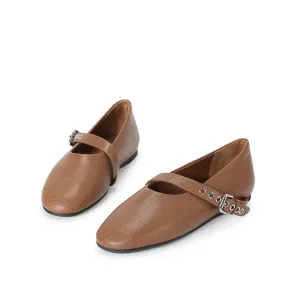 Oeillets Mary Jane - Caramel