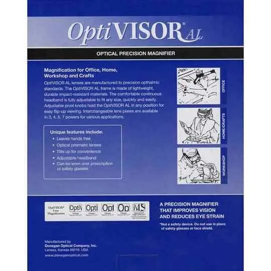 OptiVisor LX-4 Binocular Magnifier - 2X at 10 inches