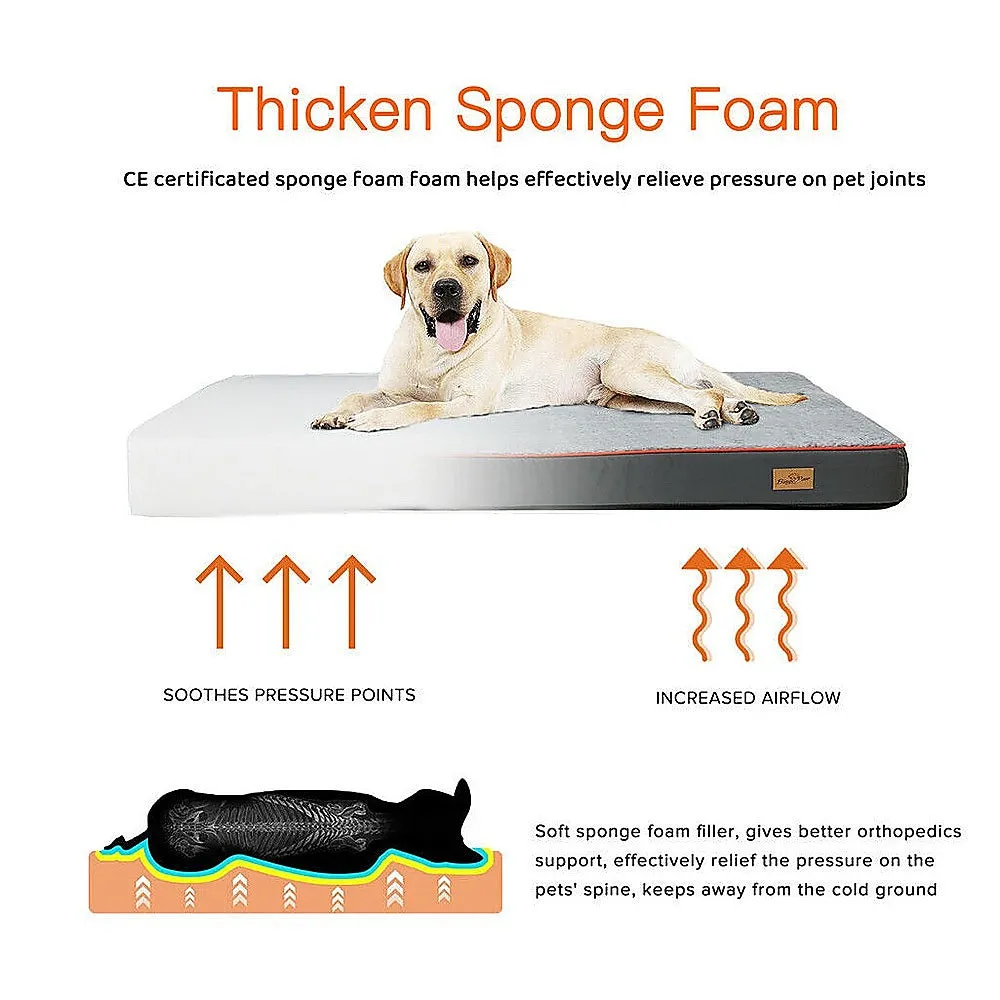Orthopedic Dog Bed 110x85cm, Waterproof, Anti-Slip Base