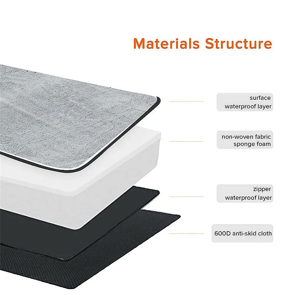 Orthopedic Dog Bed 110x85cm, Waterproof, Anti-Slip Base