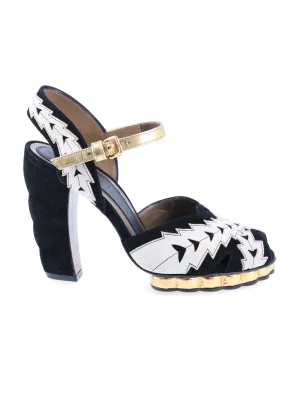 platform peep-toe sandals