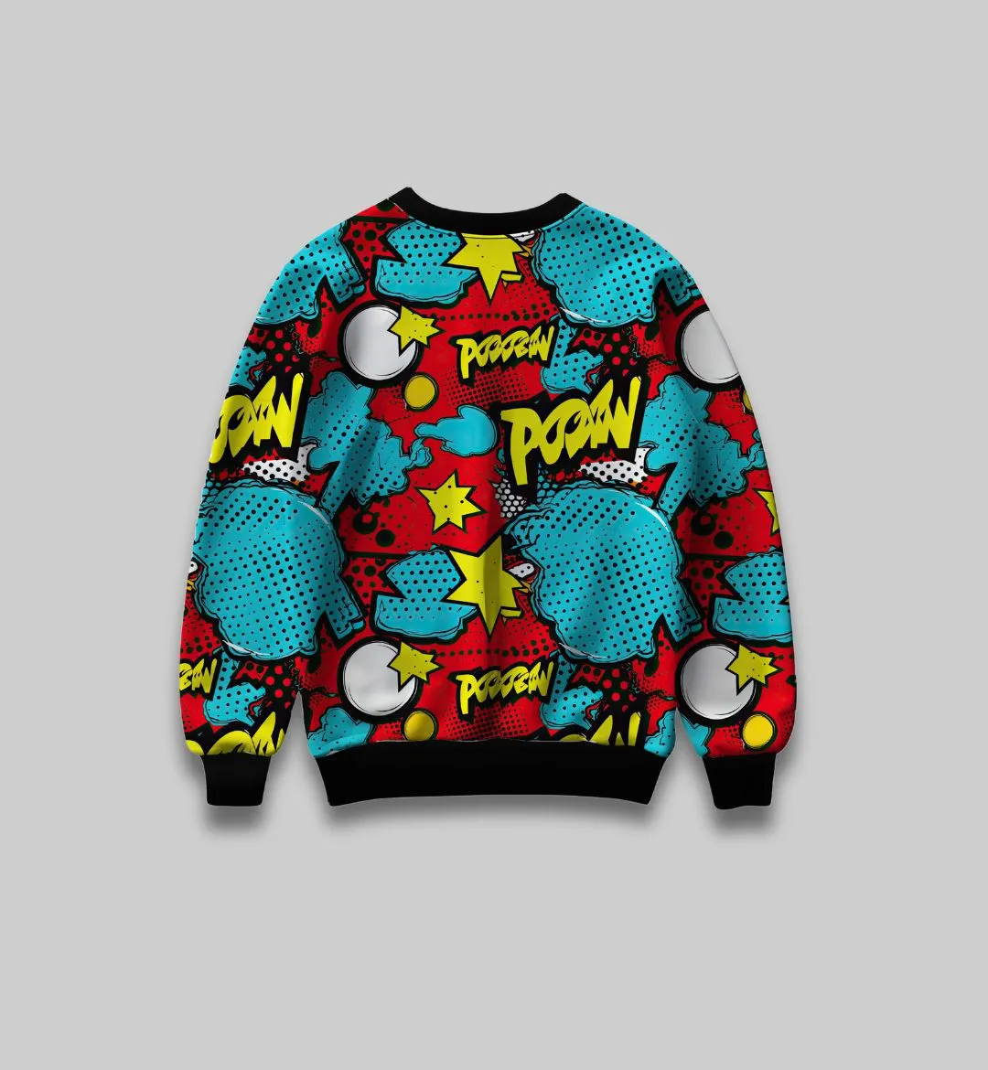 Pop POW All-Over Print Sweatshirt