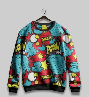 Pop POW All-Over Print Sweatshirt