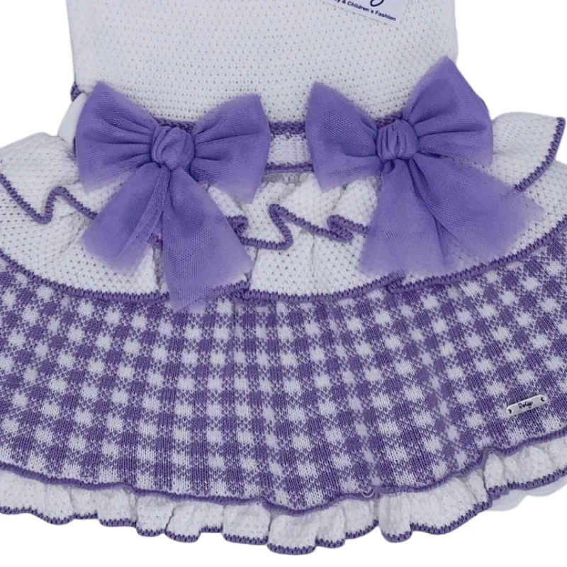 RAHIGO - Dog Tooth Dress - Lilac