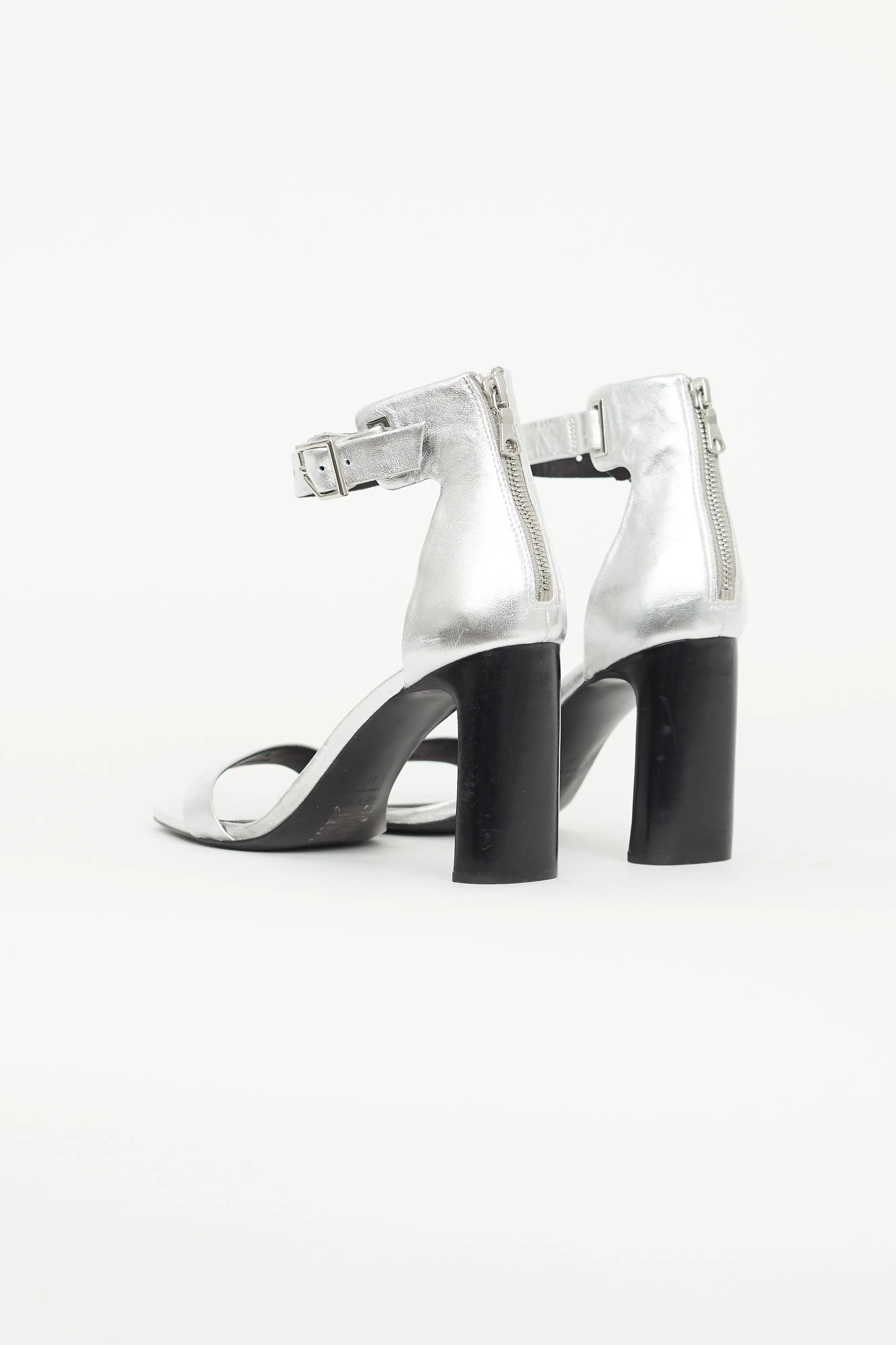 Silver Ellis Metallic Heel