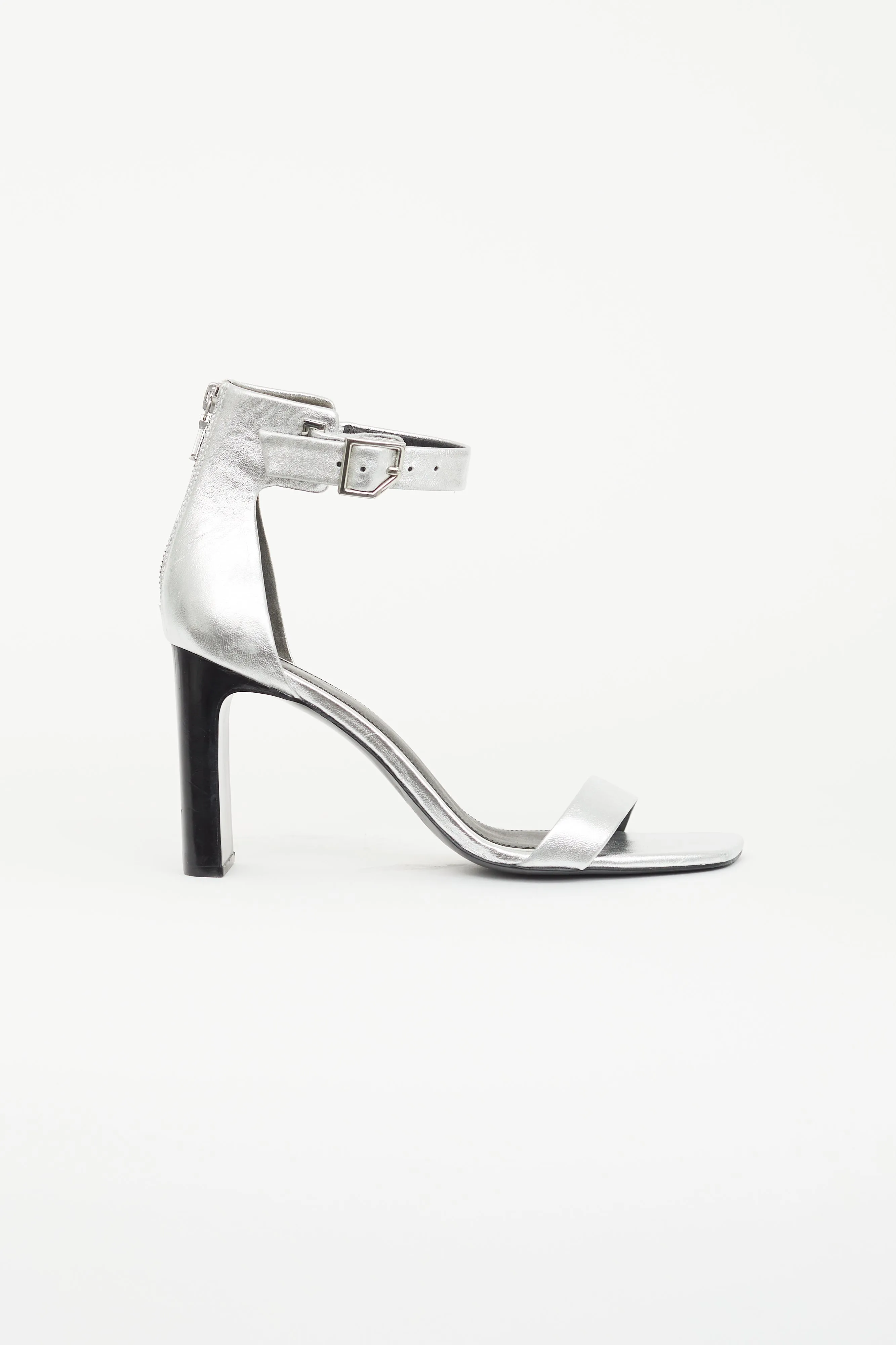 Silver Ellis Metallic Heel