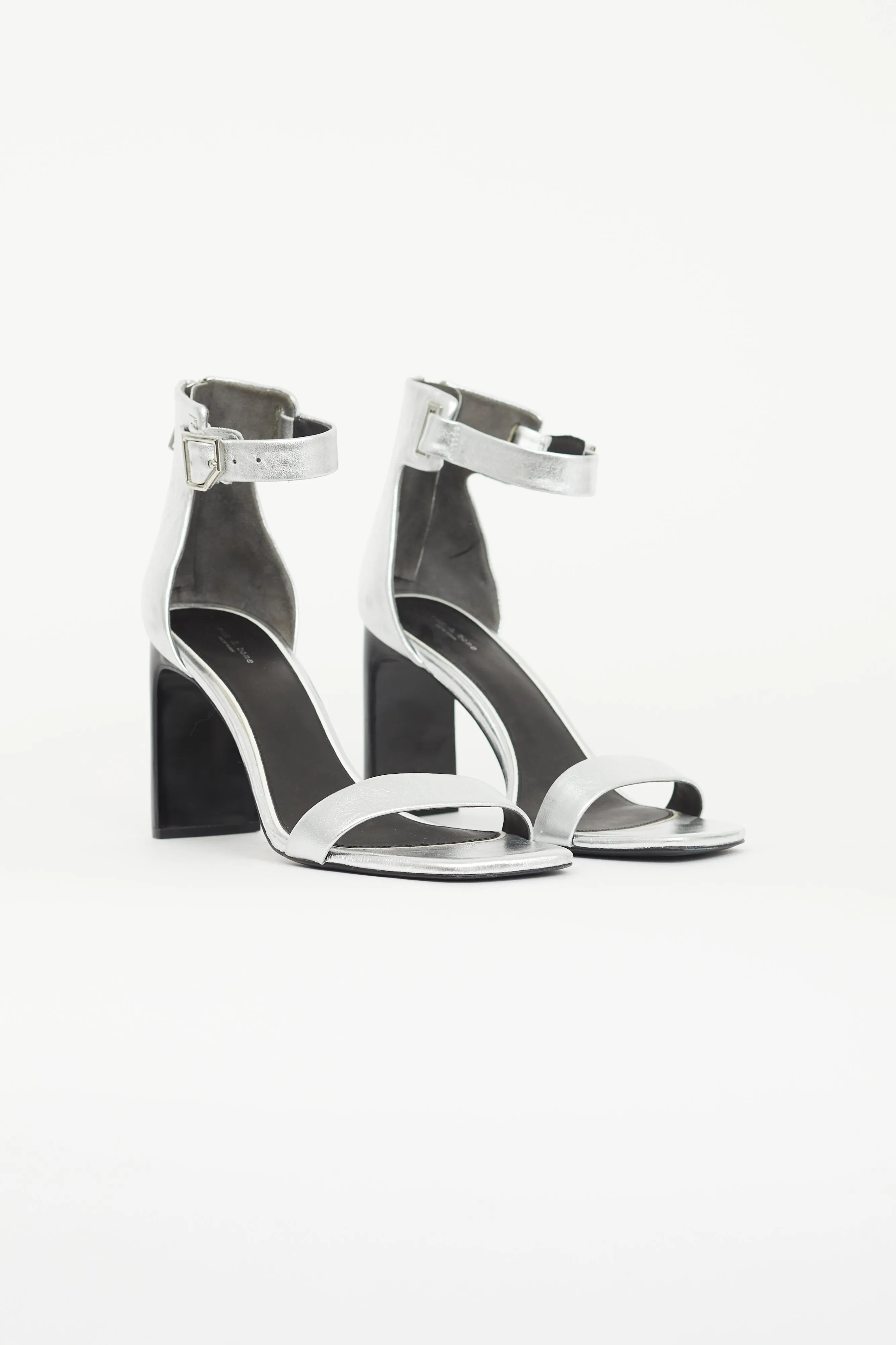 Silver Ellis Metallic Heel