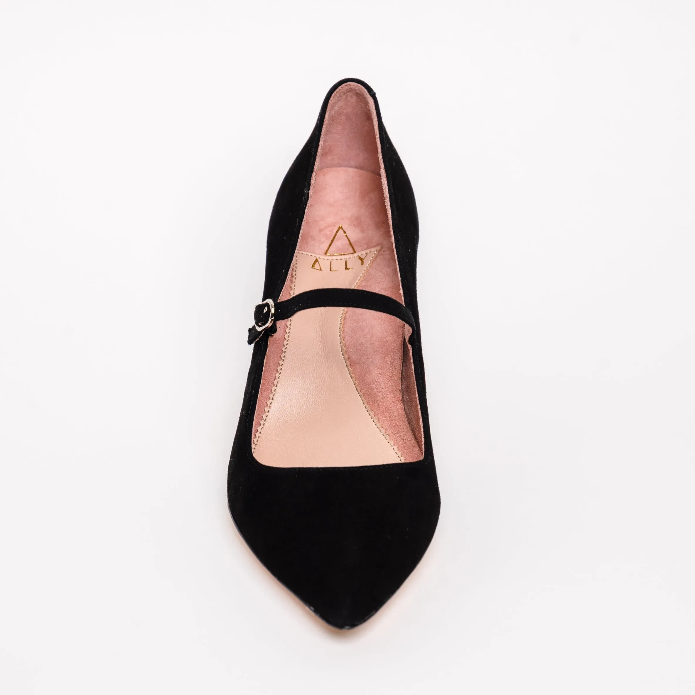 Silver Metallic Leather Mary Jane Pump