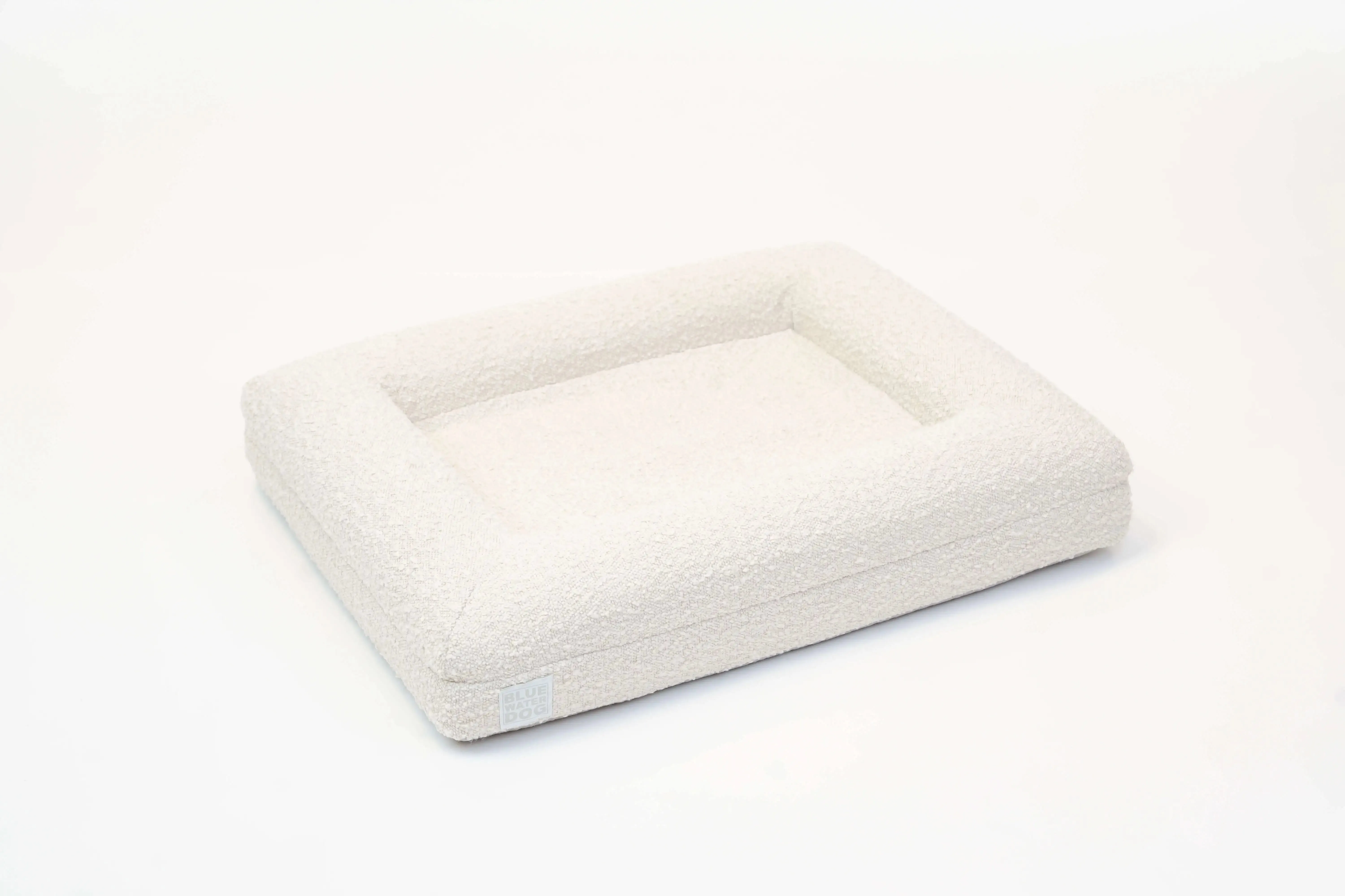 Small Luxury Bouclé Orthopedic Bluewater Dog Bed (Cloud)