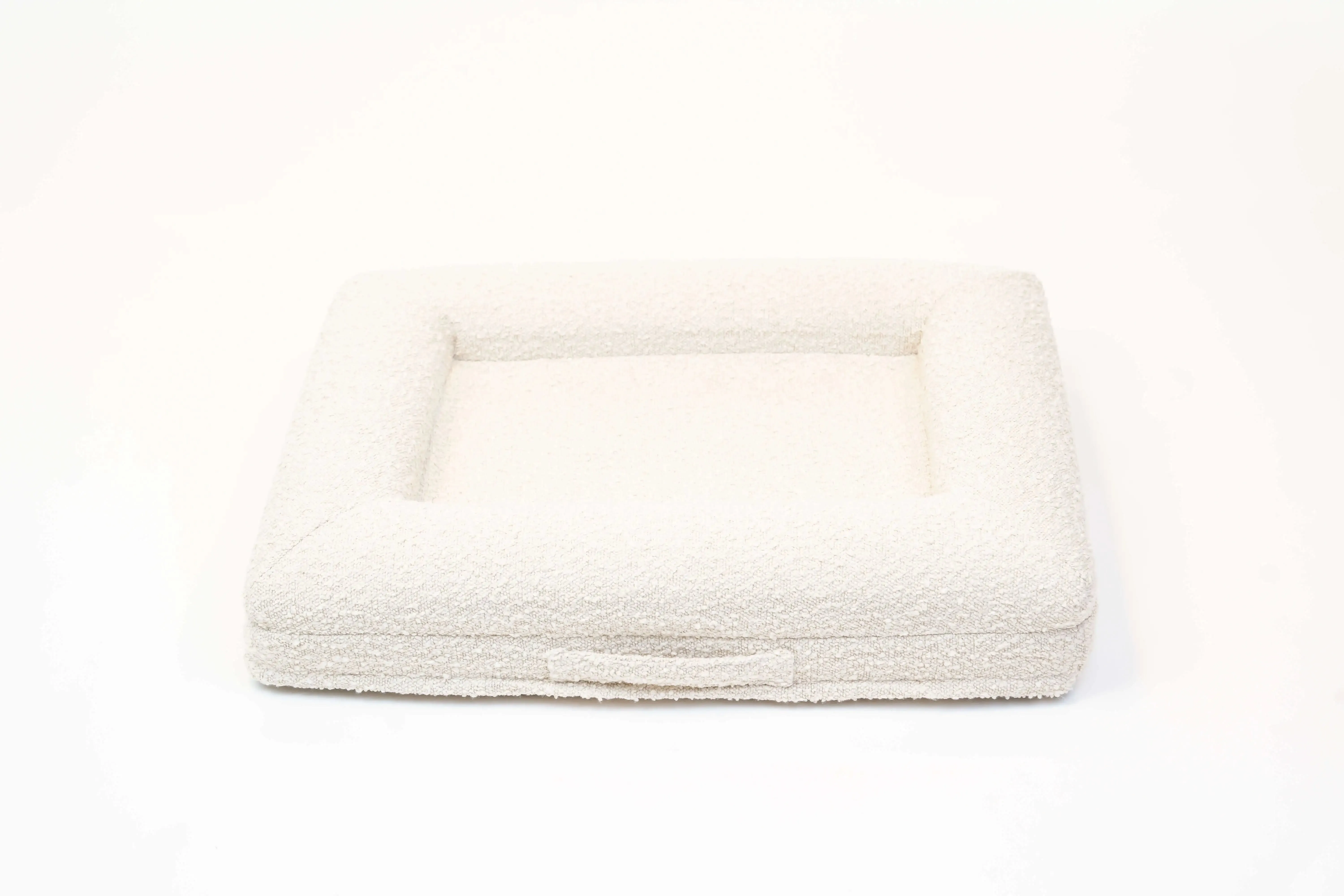 Small Luxury Bouclé Orthopedic Bluewater Dog Bed (Cloud)